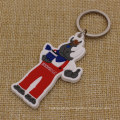 Atacado personalizado seu marca 2D Soft PVC Keytag com logotipo marcado